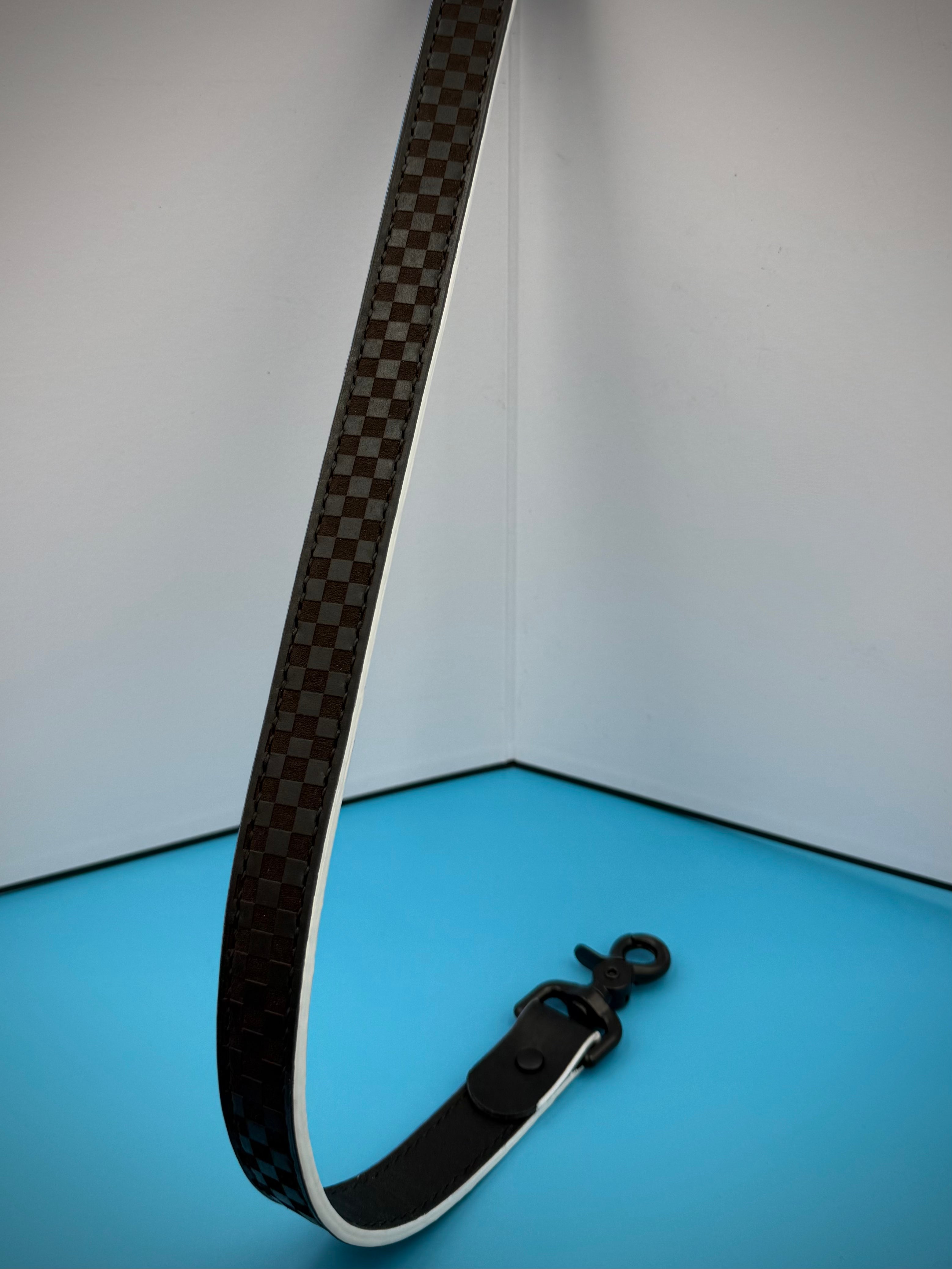 Checker Print Shoulder Strap (back in black)
