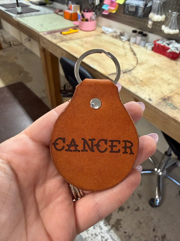 Garage Sale: Cancer Zodiac Keychain
