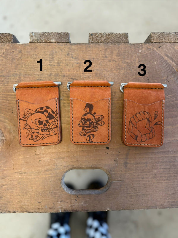 Six Shooter Wallet: Engraved (ready to ship)