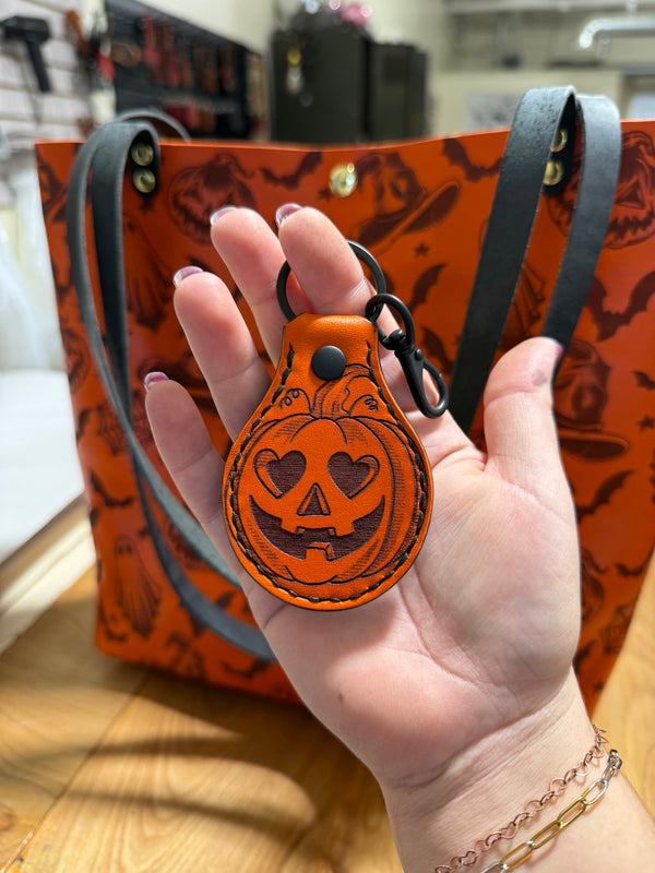 Slow Ride Key Fob: Pumpkin