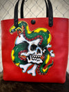 Classic Mini Tote: Snake Skull (ready to ship)