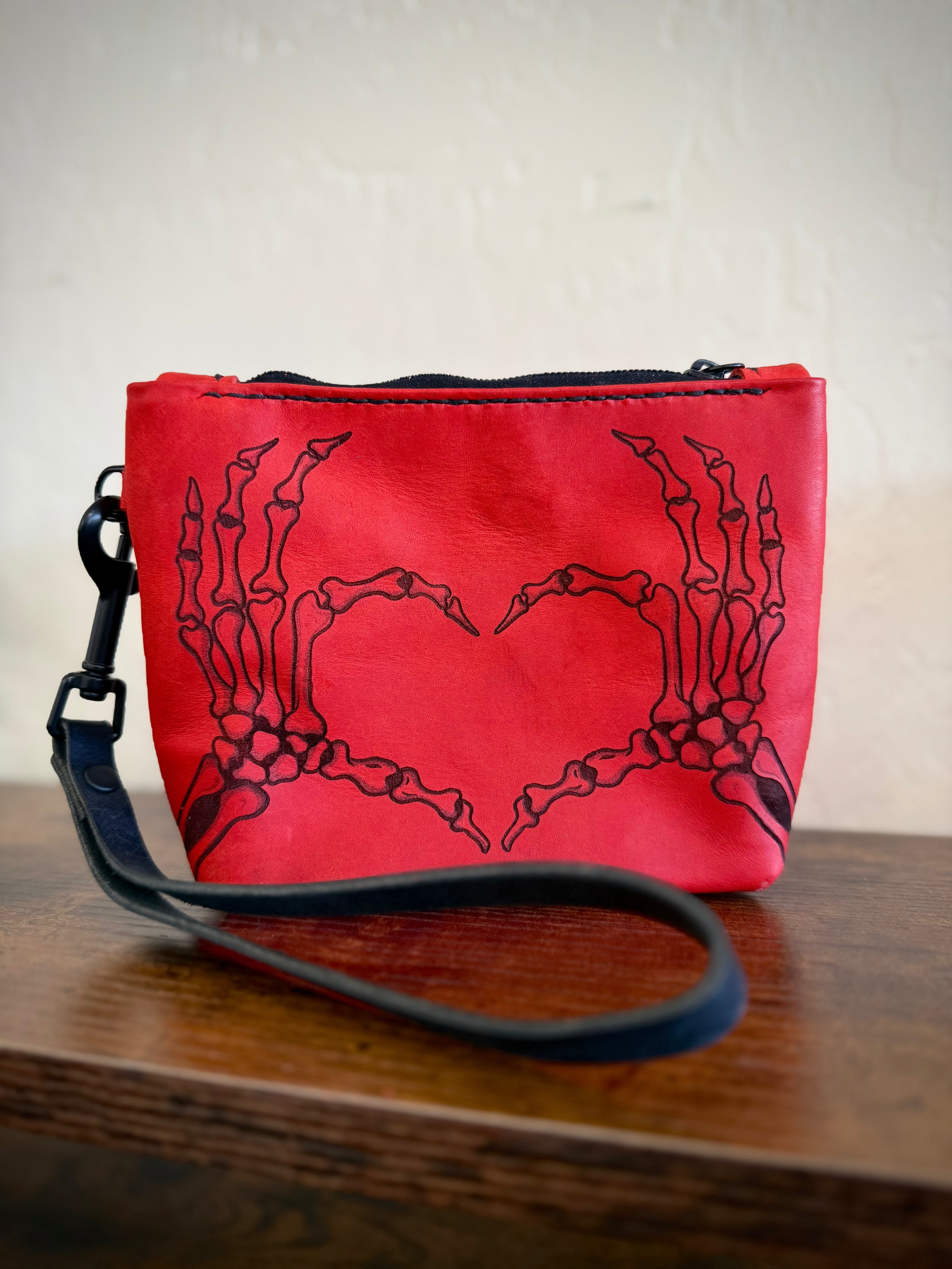 The Gimme Zip Pouch: Skeleton Hands