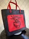 Pocket Mini Tote: Sacred Heart (ready to ship)