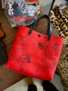 Classic Mini Tote: Hearts Jaguar