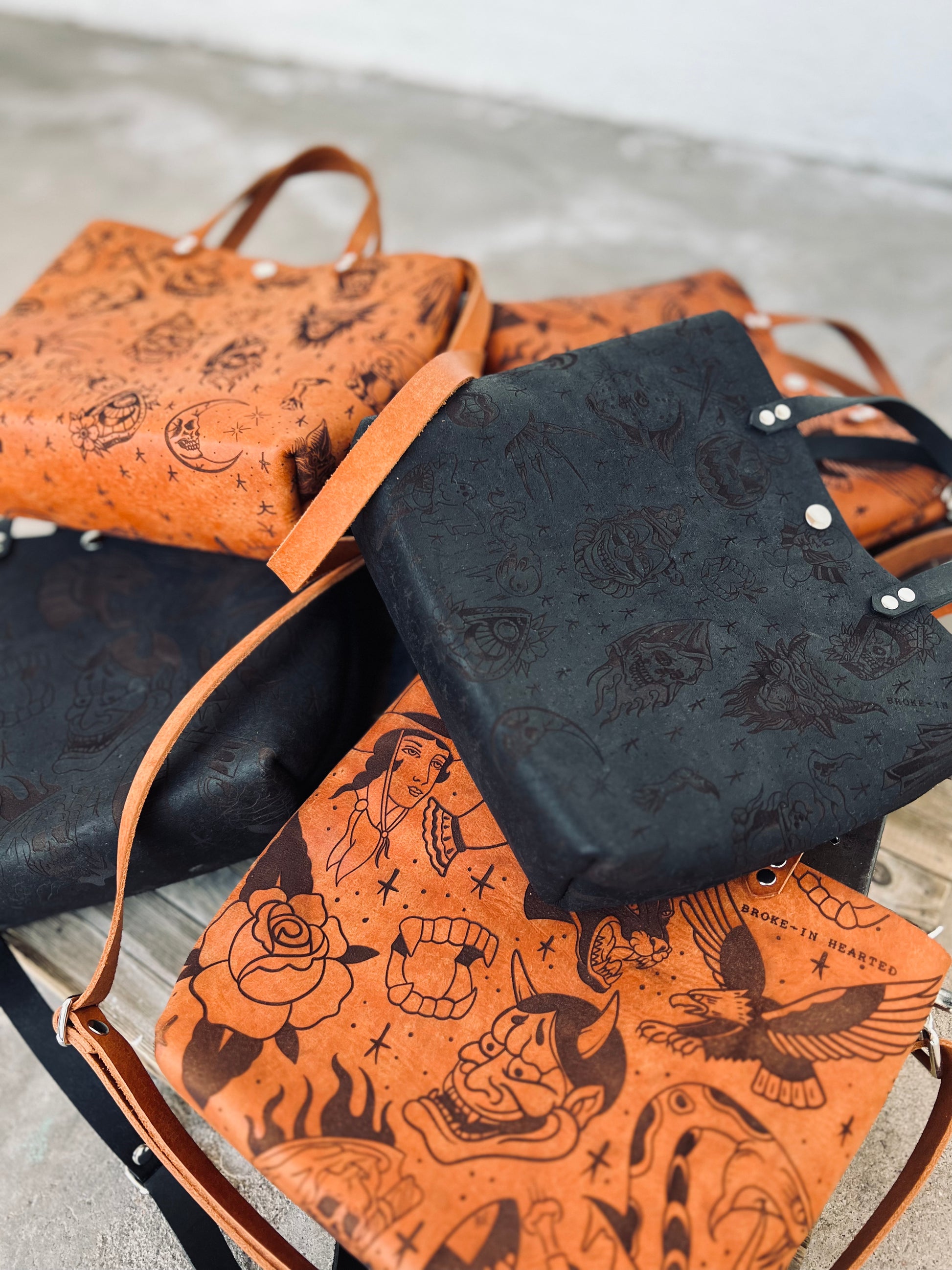 Classic Mini Tote: The Classics Flash Sheet – Broke In Hearted Leather