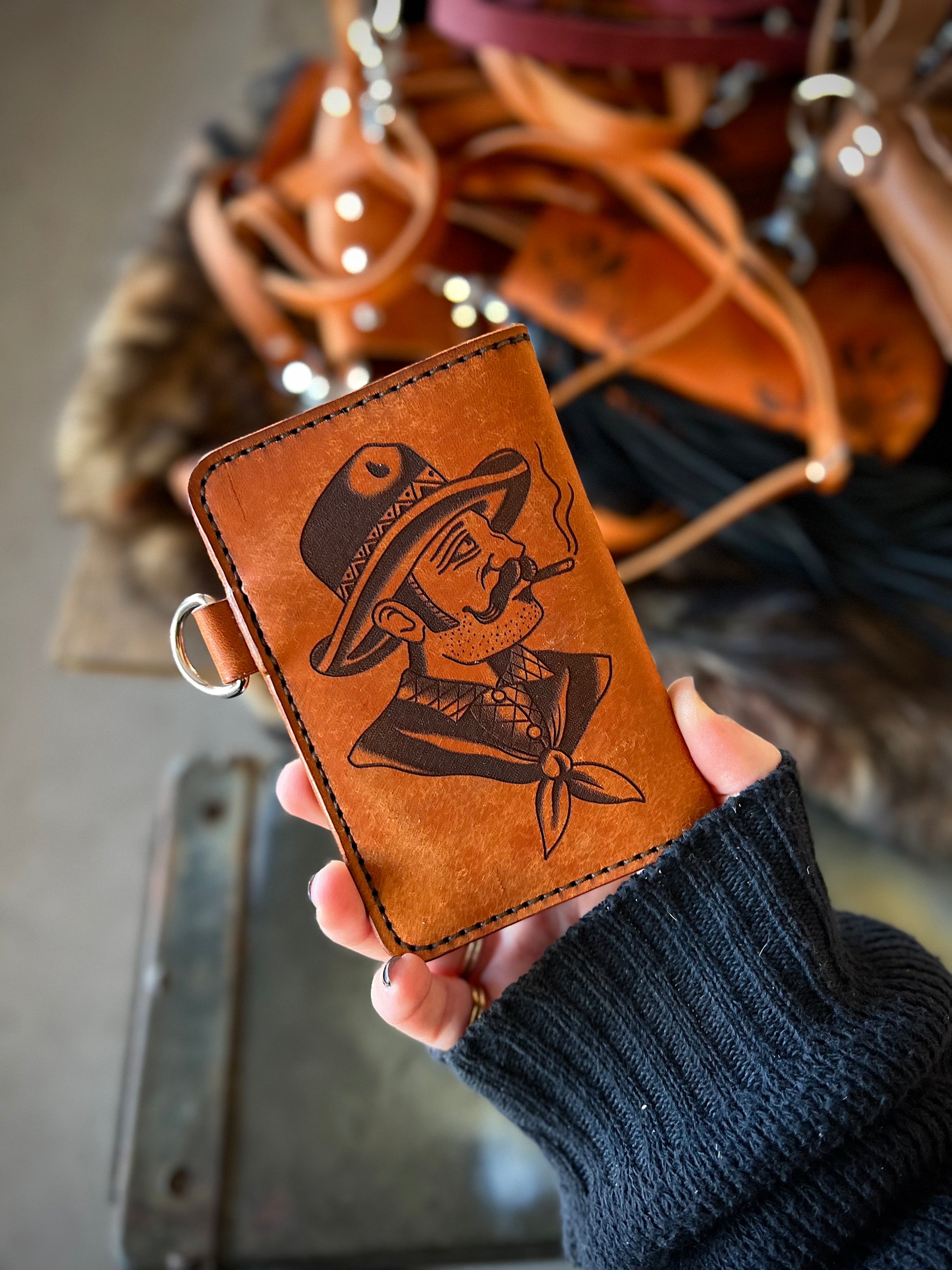 Cowgirl Hand Painted Wallet