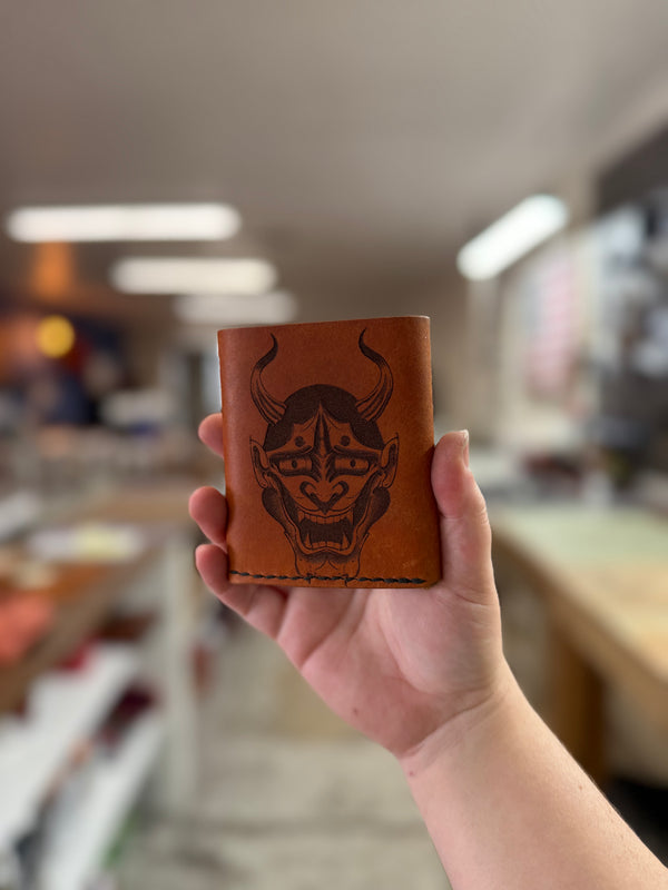 Trifold Wallet: Hannya 2 Tone (ready to ship)