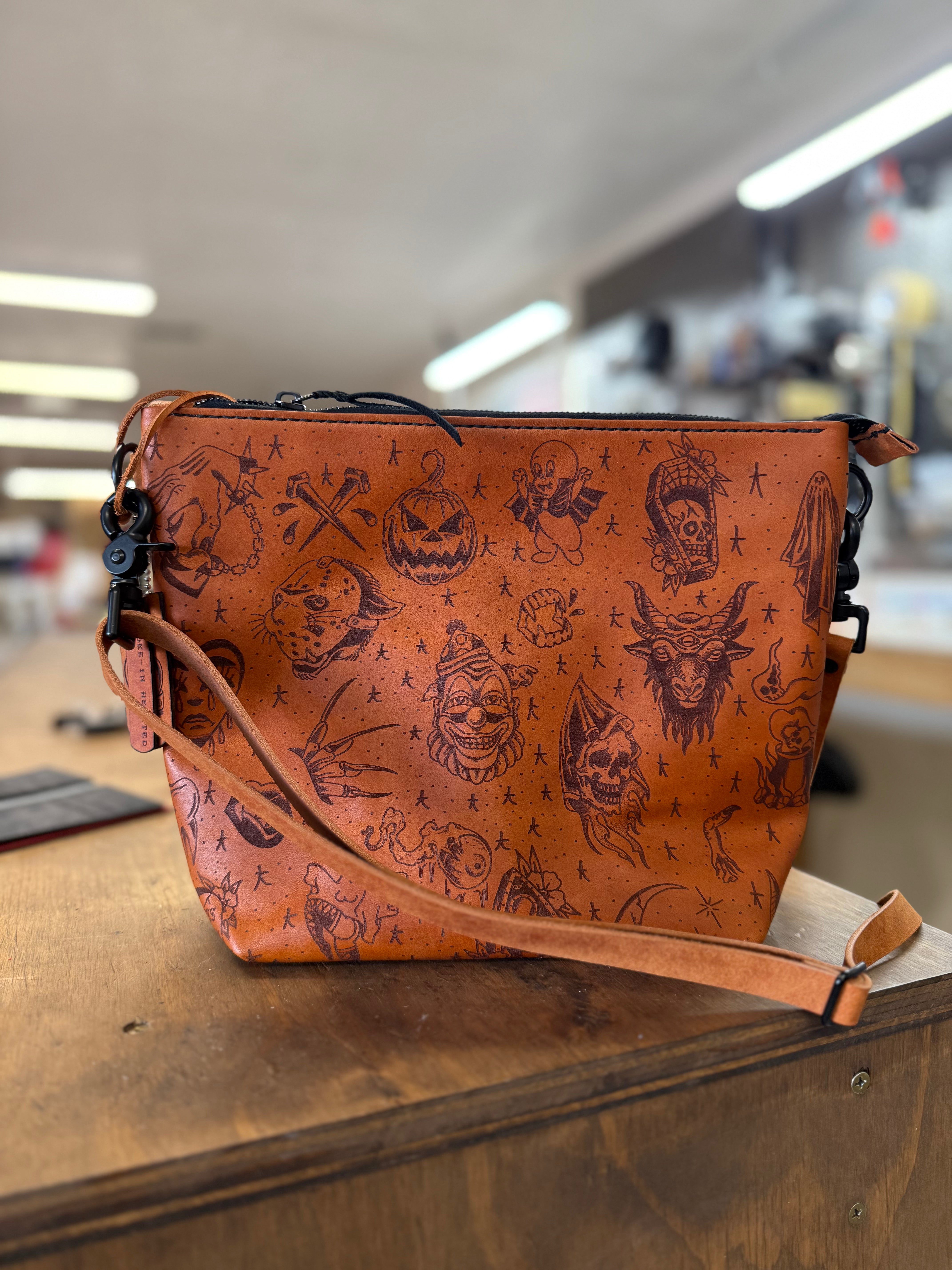 The Lola Zip Crossbody: Spooky Flash Sheet