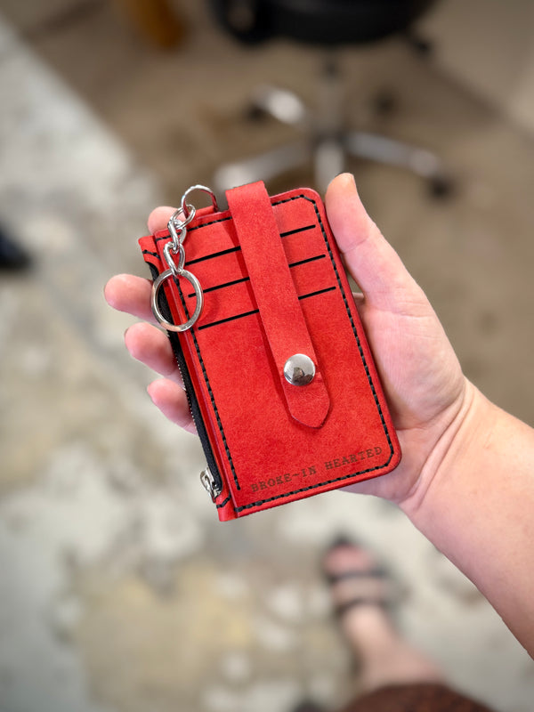 On The Run Keychain Wallet: Rose Collar