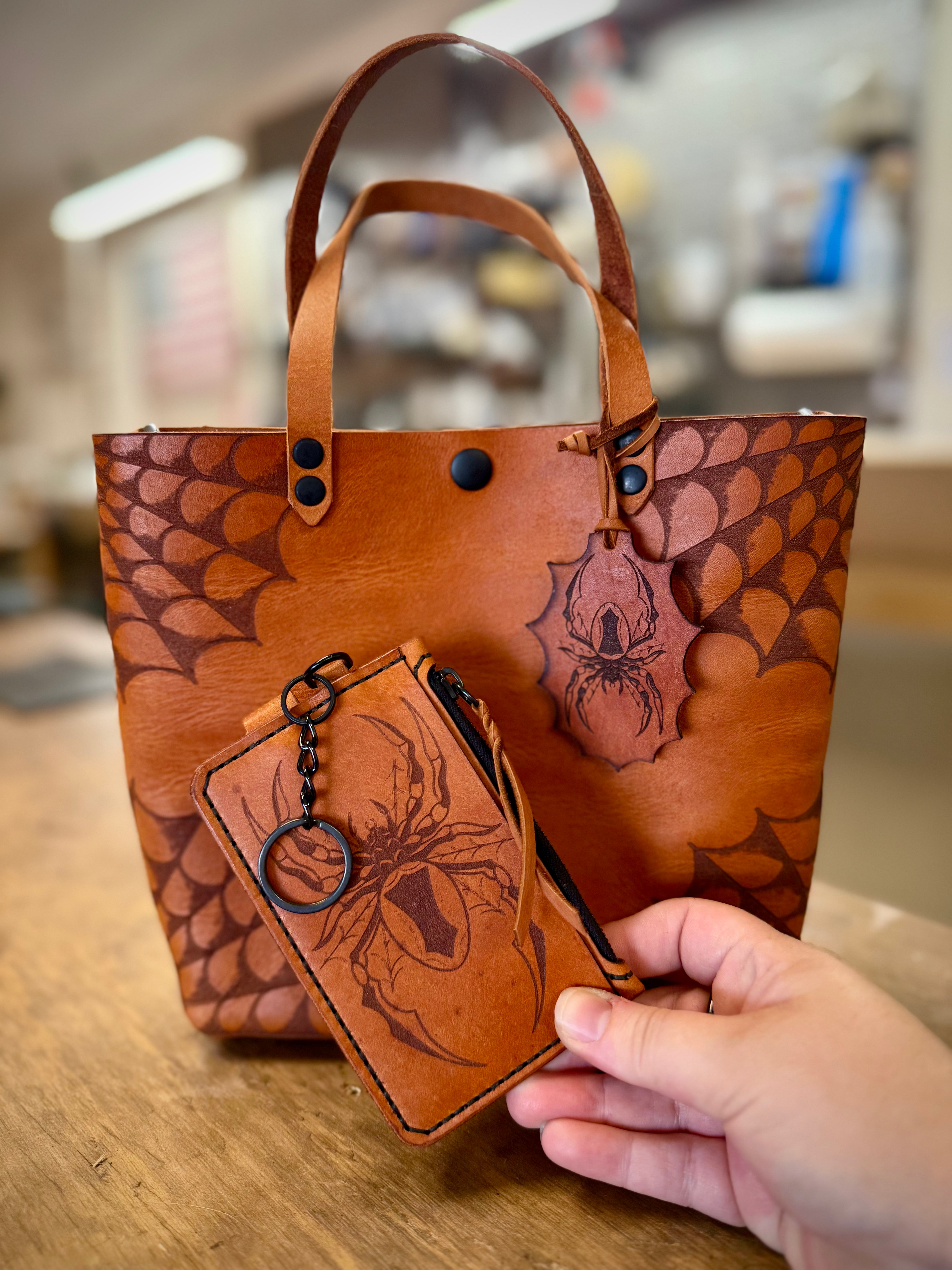 Classic Mini Tote: Spiderwebs 🕸️