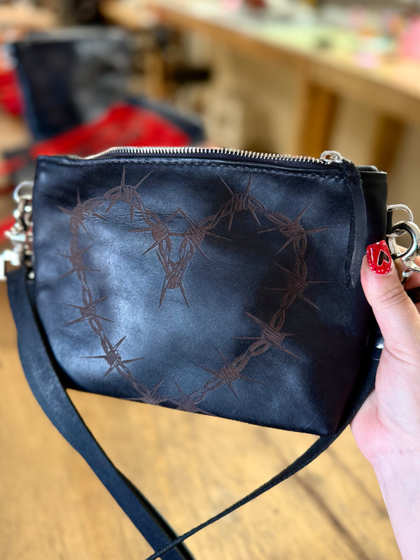 The Gimme Zip Bag: Barbed Wire Heart
