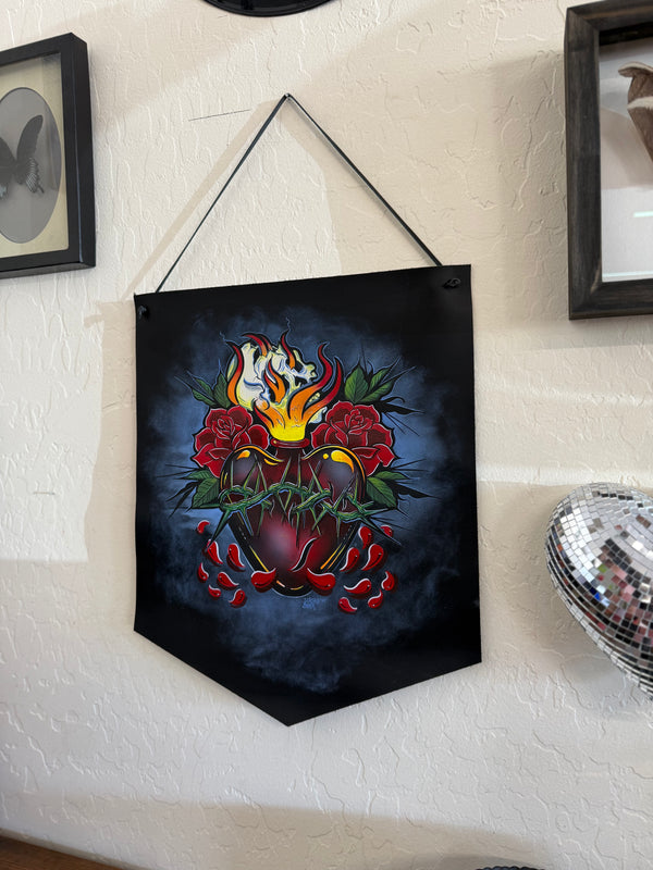 Sacred Heart Wall Banner (ready to ship)