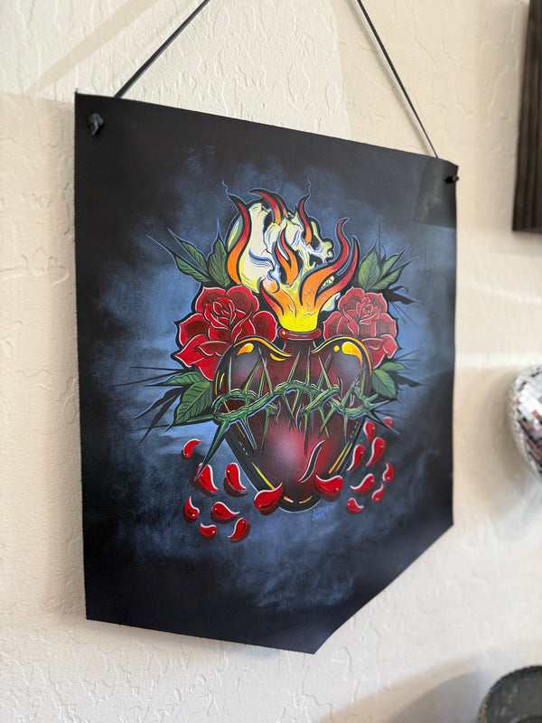 Sacred Heart Wall Banner (ready to ship)