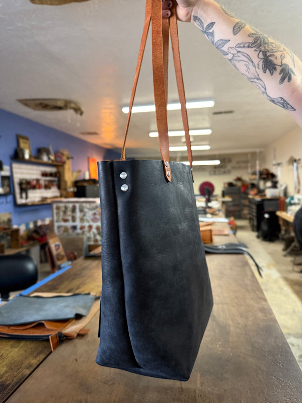 The Work Tote: Butterfly Lady Head (ready to ship)