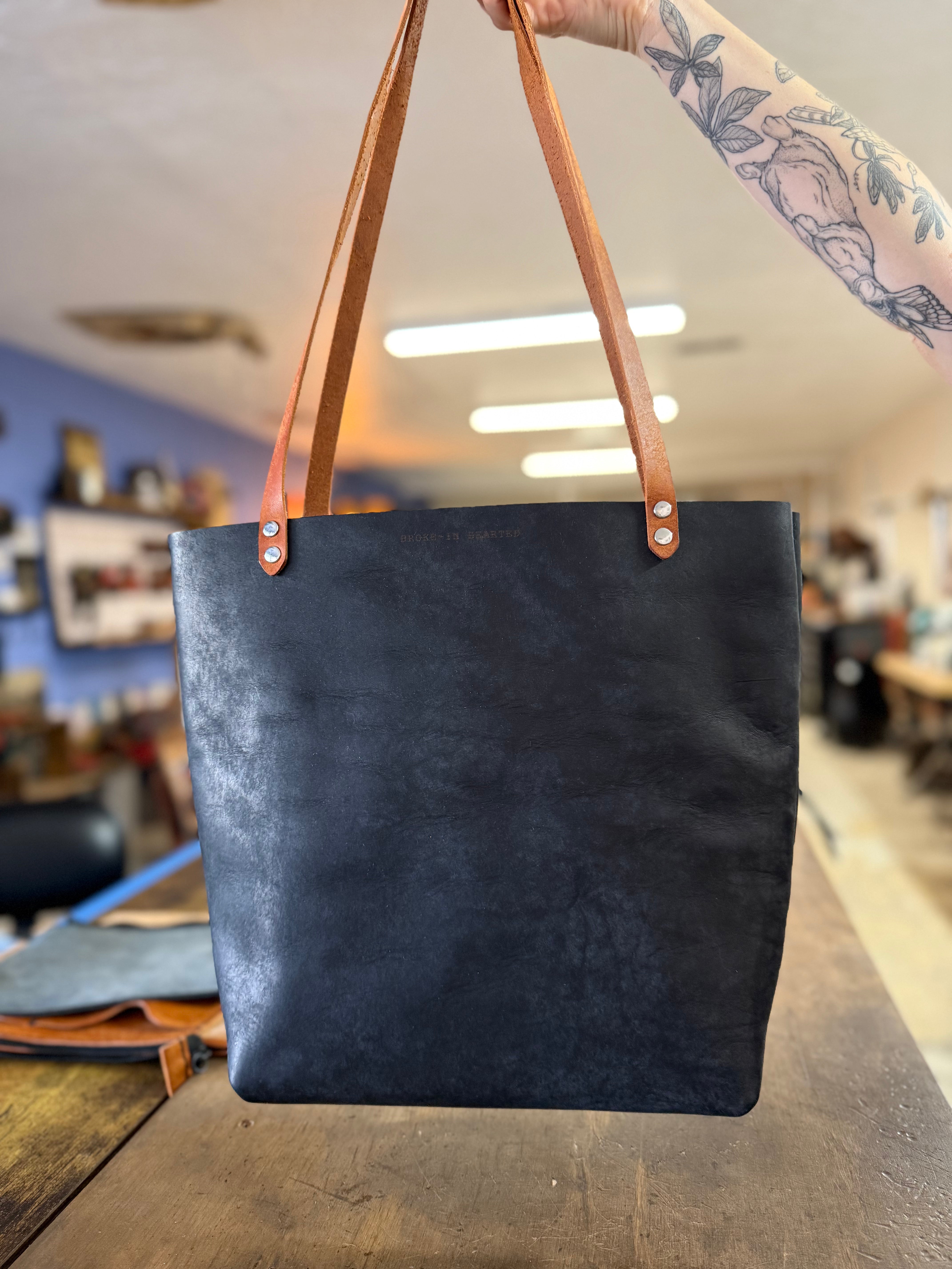 The Work Tote: Butterfly Lady Head (ready to ship)