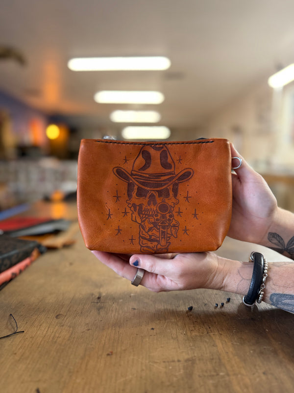 The Gimme Zip Pouch: Straight Shooter (ready to ship)