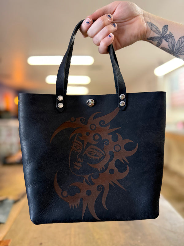 Opener Tour Tote: Tribal Moon Lady (ready to ship)