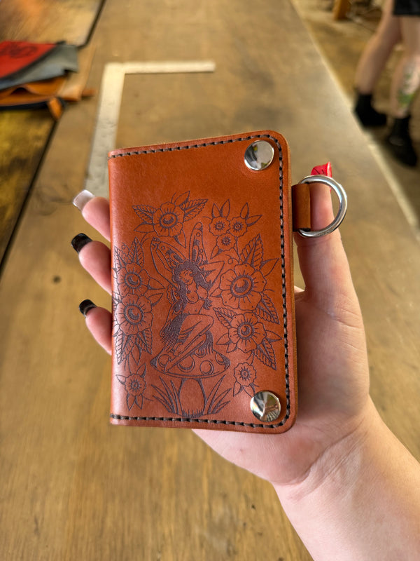 Saloon Wallet: Mushroom Fairy (ready to ship)