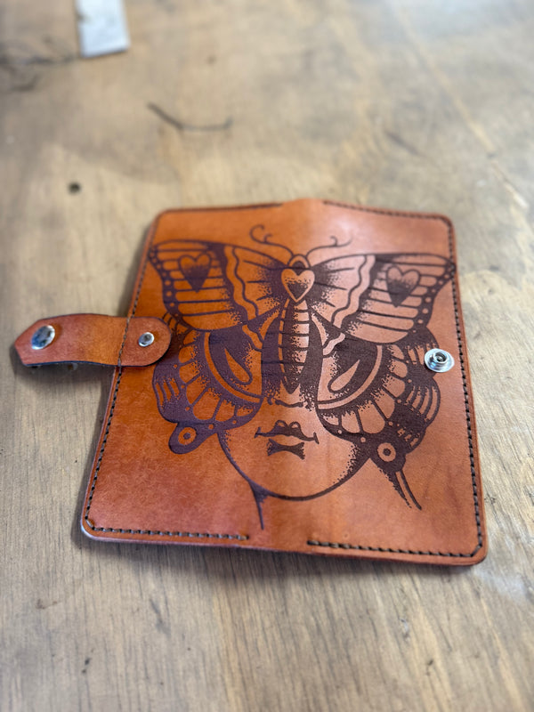 Bandita Wallet: Butterfly Lady (ready to ship)