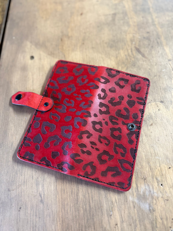 Bandita Wallet: Cherry Red Leopard (ready to ship)