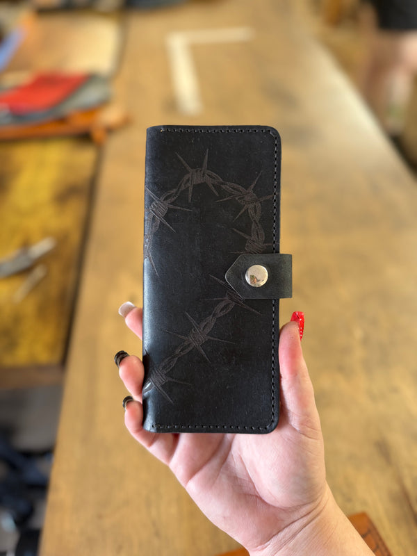 Bandita Wallet: Barbed Wire Heart (ready to ship)