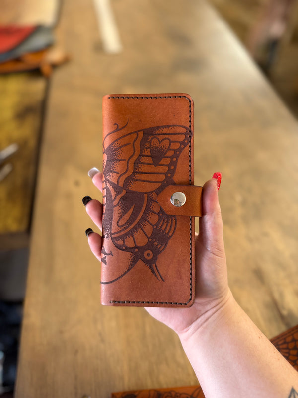Bandita Wallet: Butterfly Lady (ready to ship)