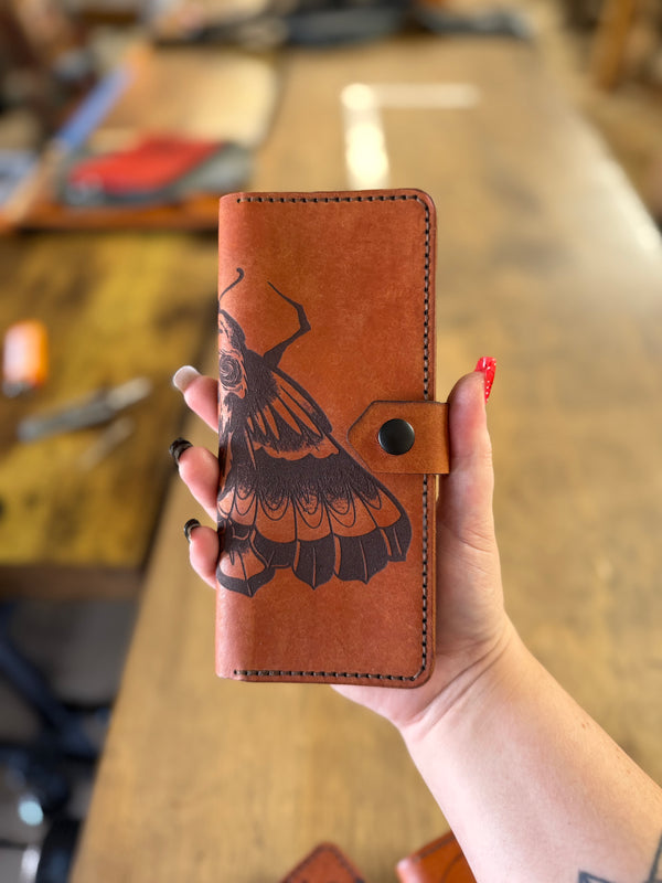 Bandita Wallet: Death Moth (ready to ship)