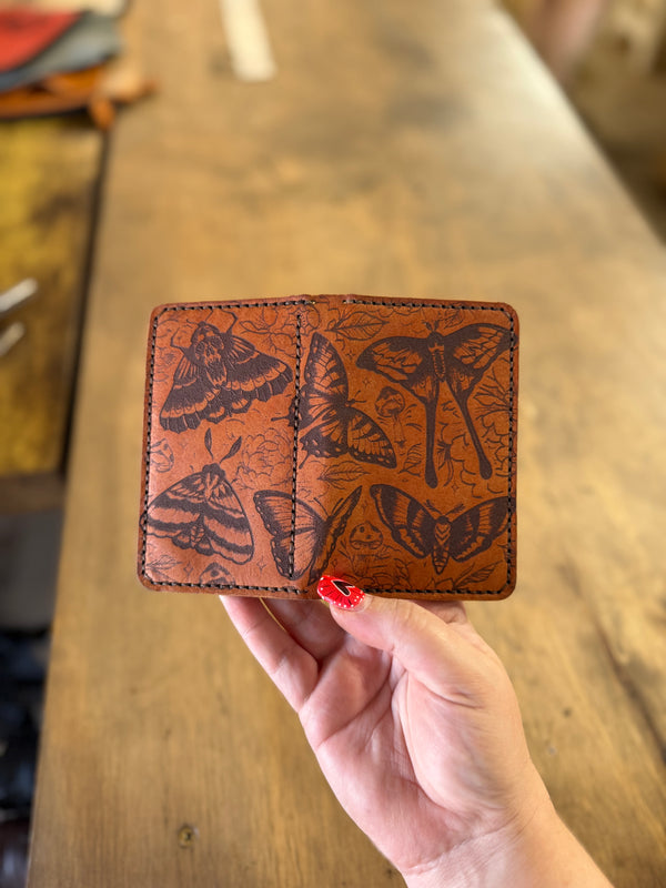 Dodge City Wallet: Moth Flash (ready to ship)