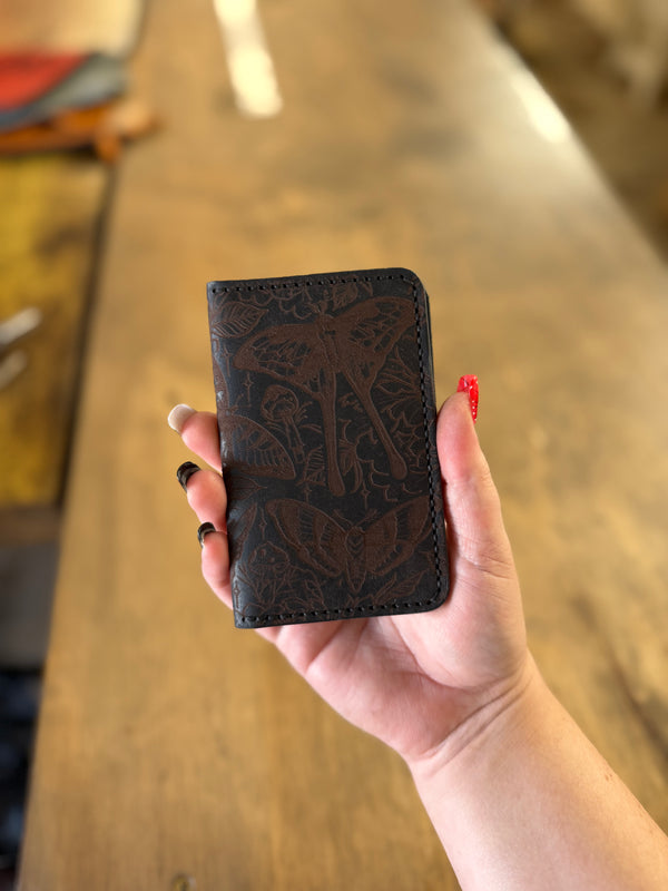 Dodge City Wallet: Black Moth Flash (ready to ship)