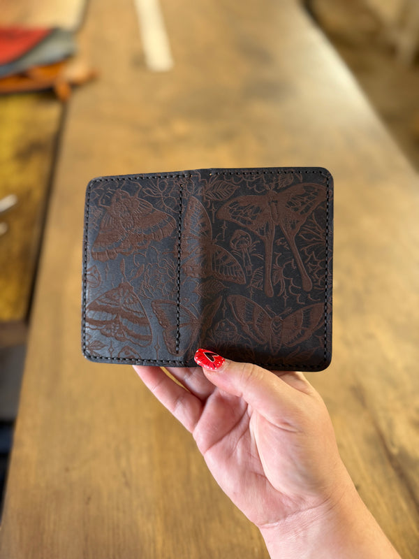 Dodge City Wallet: Black Moth Flash (ready to ship)
