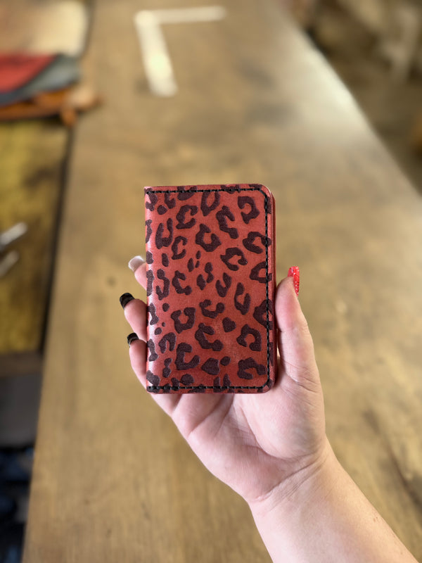 Dodge City Wallet: Pink Leopard Print (ready to ship)