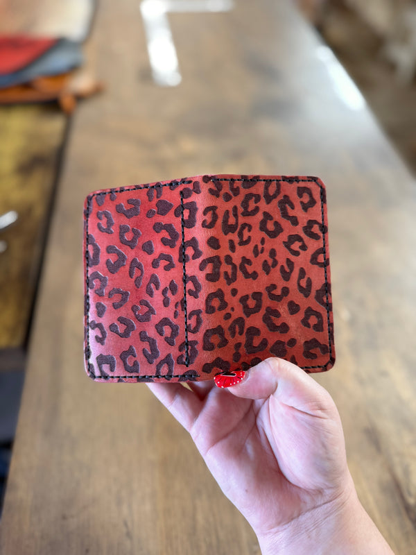 Dodge City Wallet: Pink Leopard Print (ready to ship)
