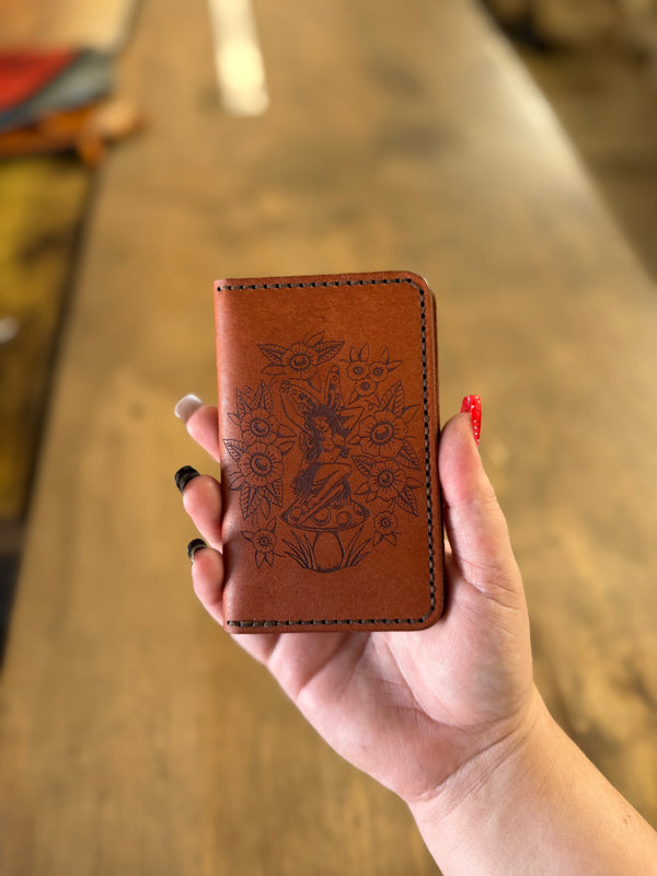 Dodge City Wallet: Mushroom Fairy (ready to ship)