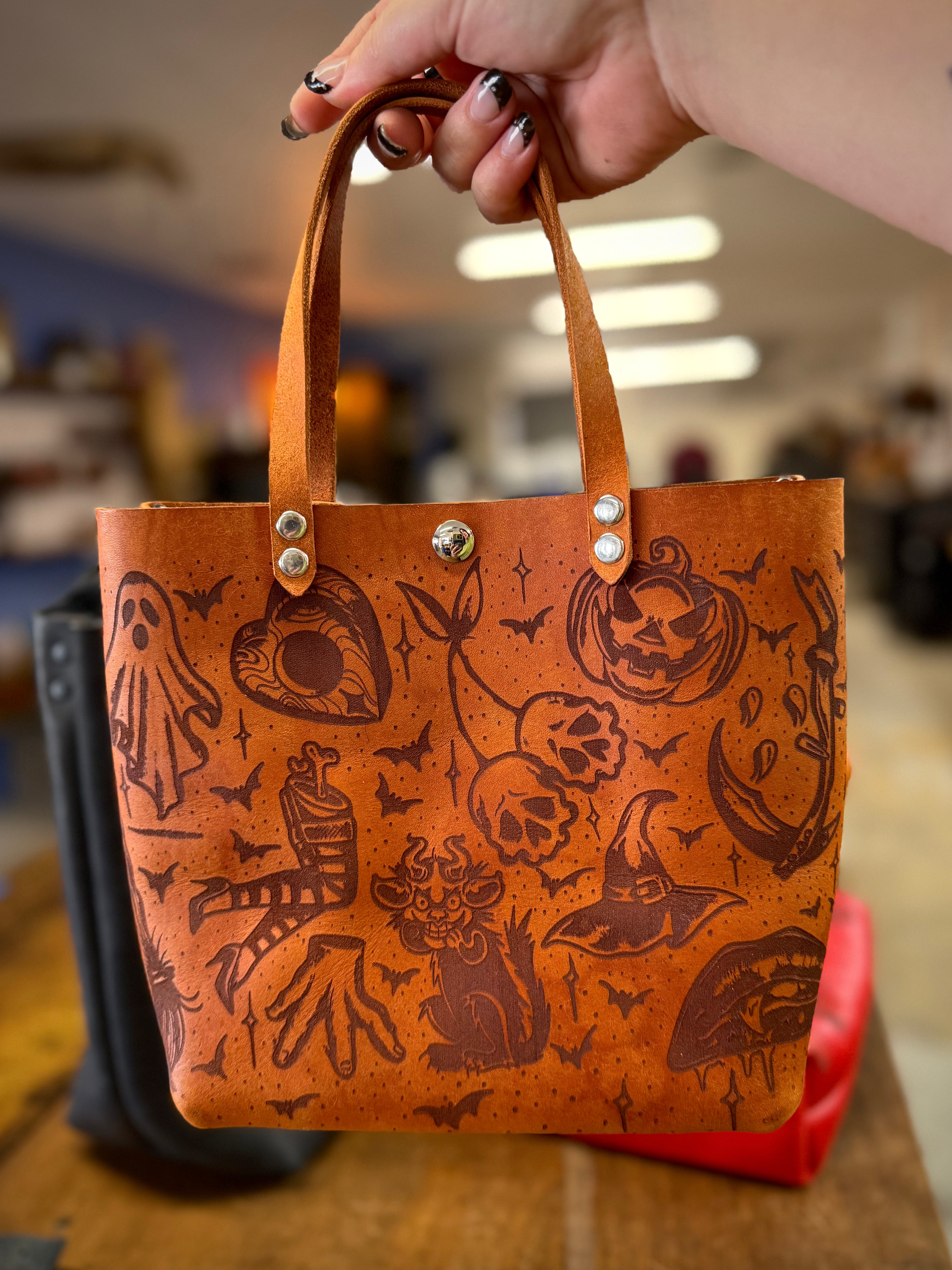 Classic Mini Tote: Haunted Flash Sheet 🎃