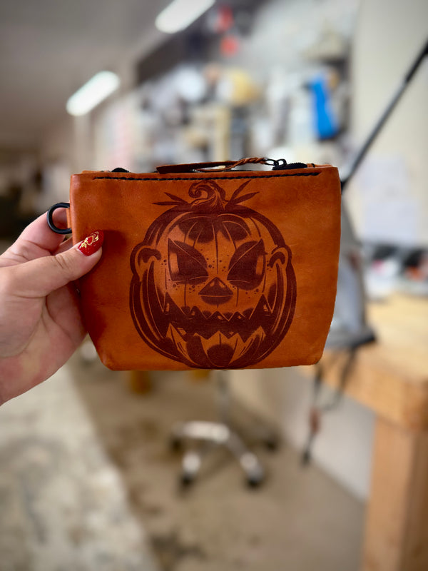 The Gimme Zip Pouch: Jack-o-lantern