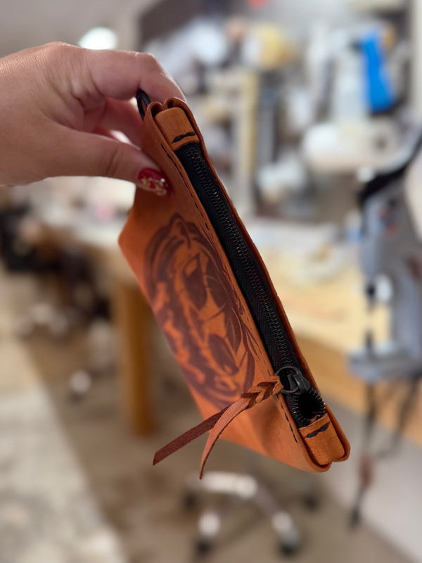 The Gimme Zip Pouch: Jack-o-lantern