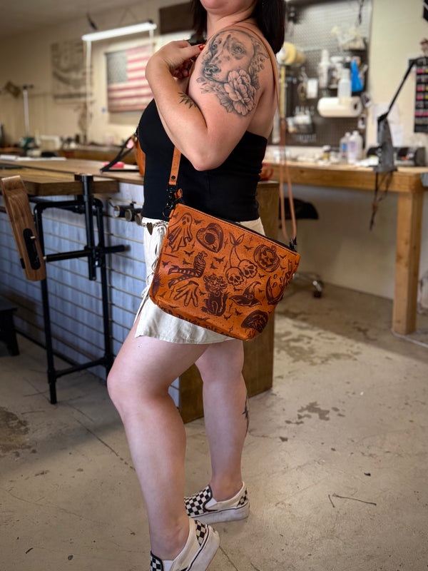 The Lola Zip Crossbody: Haunted Flash Sheet 🎃