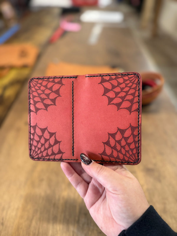 Dodge City Wallet: Spiderwebs (ready to ship)