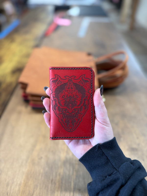 Dodge City Wallet: Oni Mask (ready to ship)