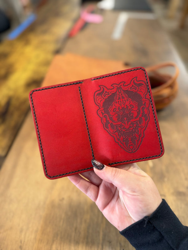 Dodge City Wallet: Oni Mask (ready to ship)