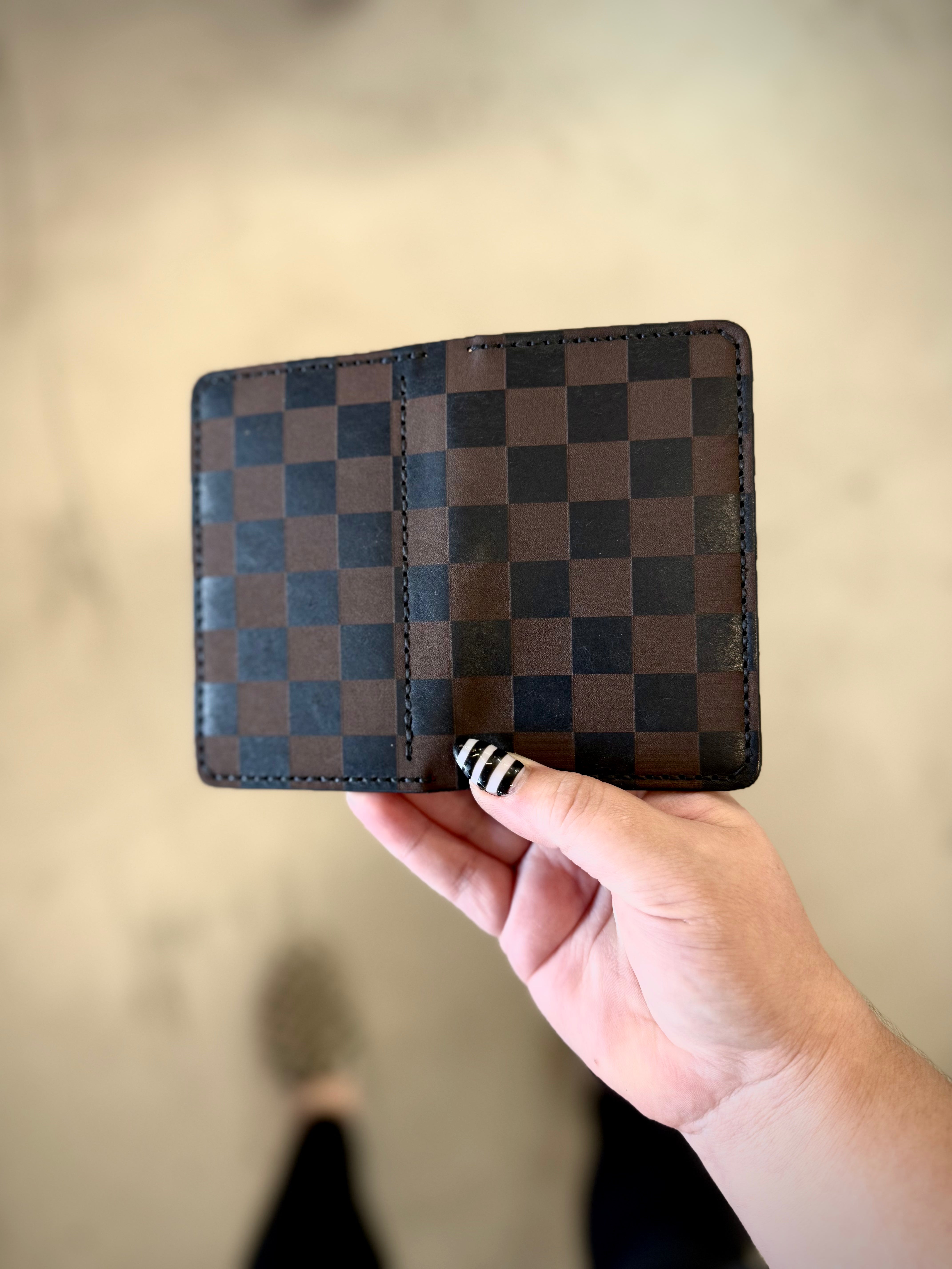 Dodge City Wallet: Checker Print