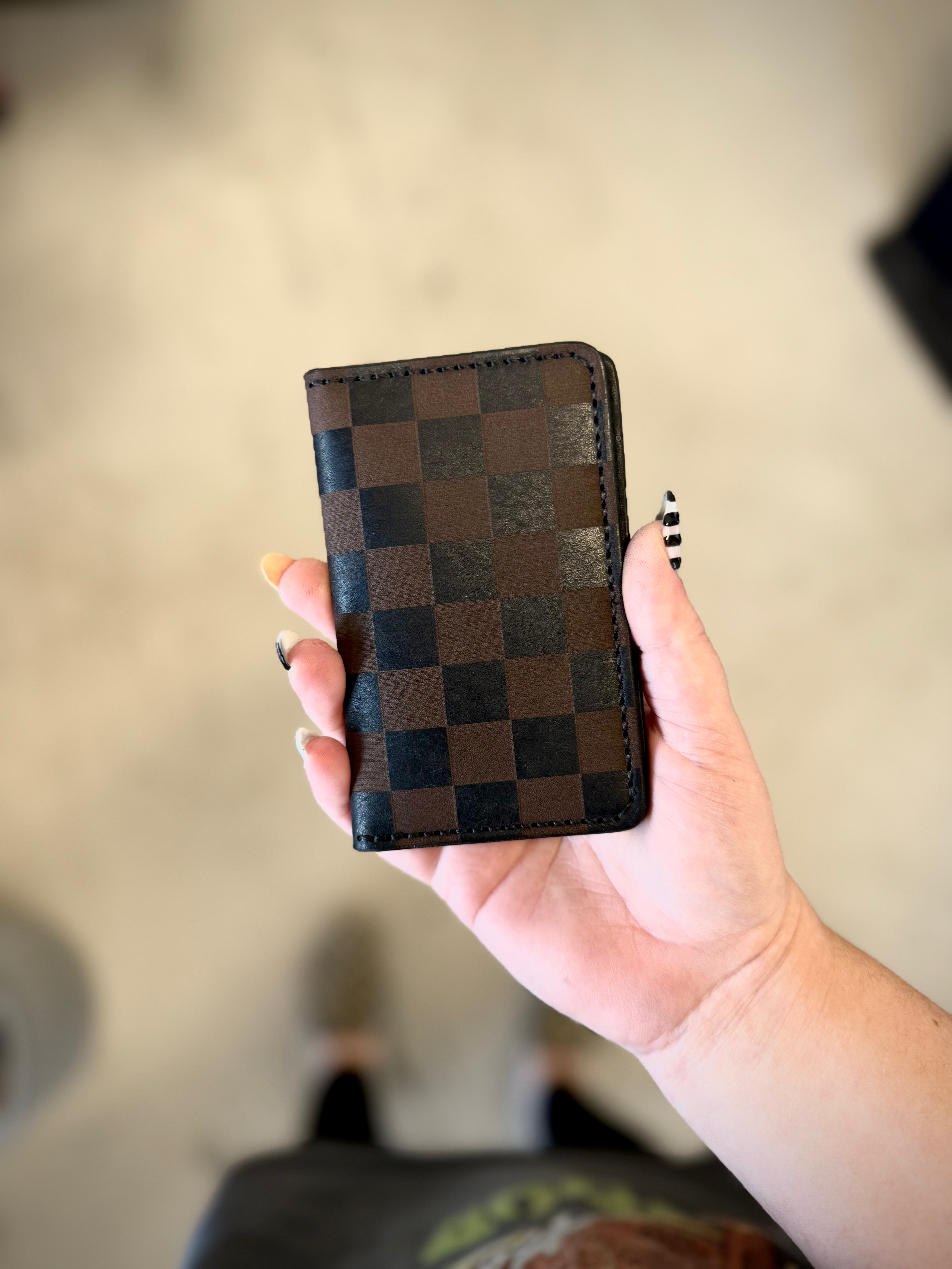 Dodge City Wallet: Checker Print