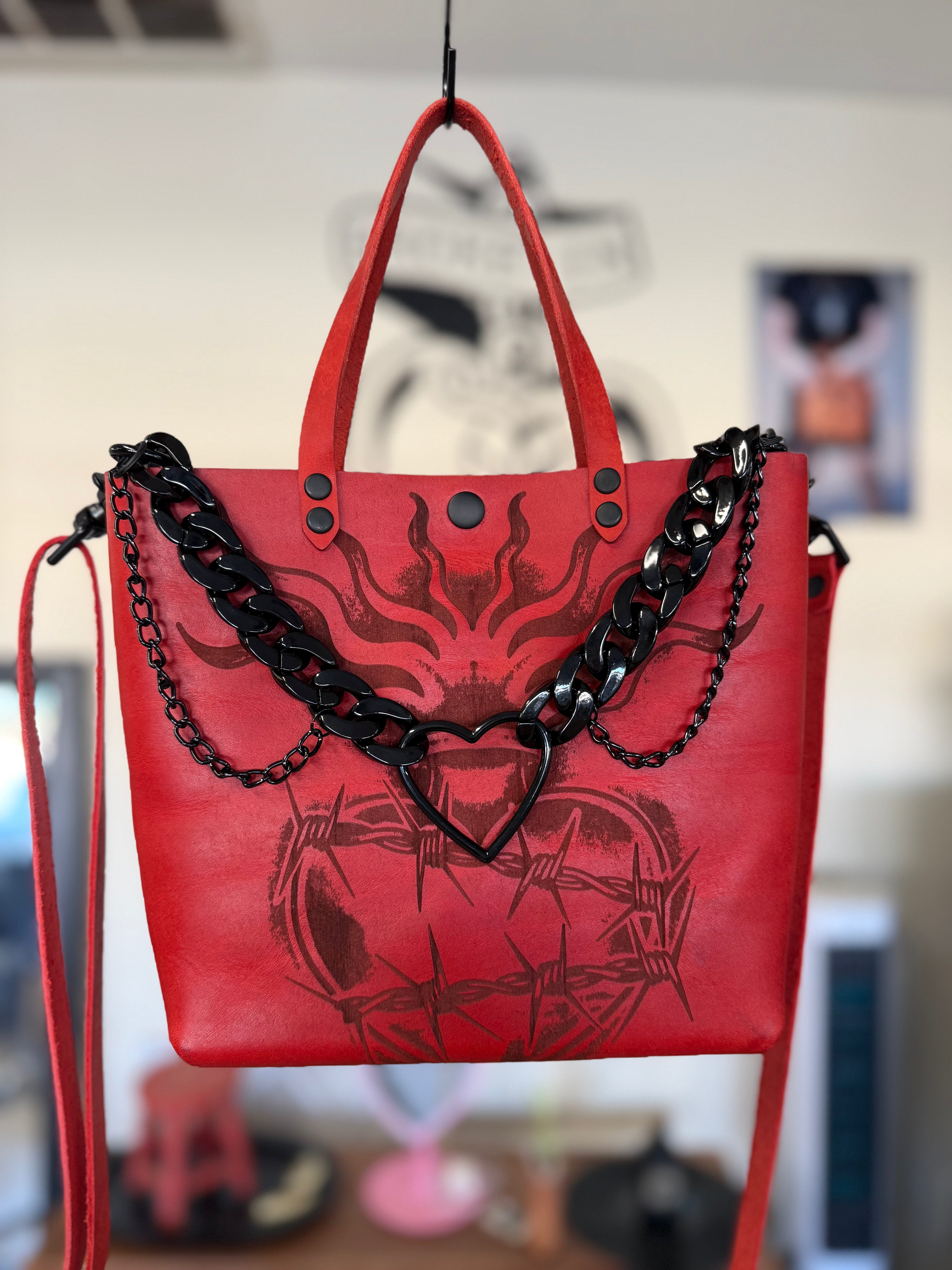 Bag Accessory: Heart Choker Chain
