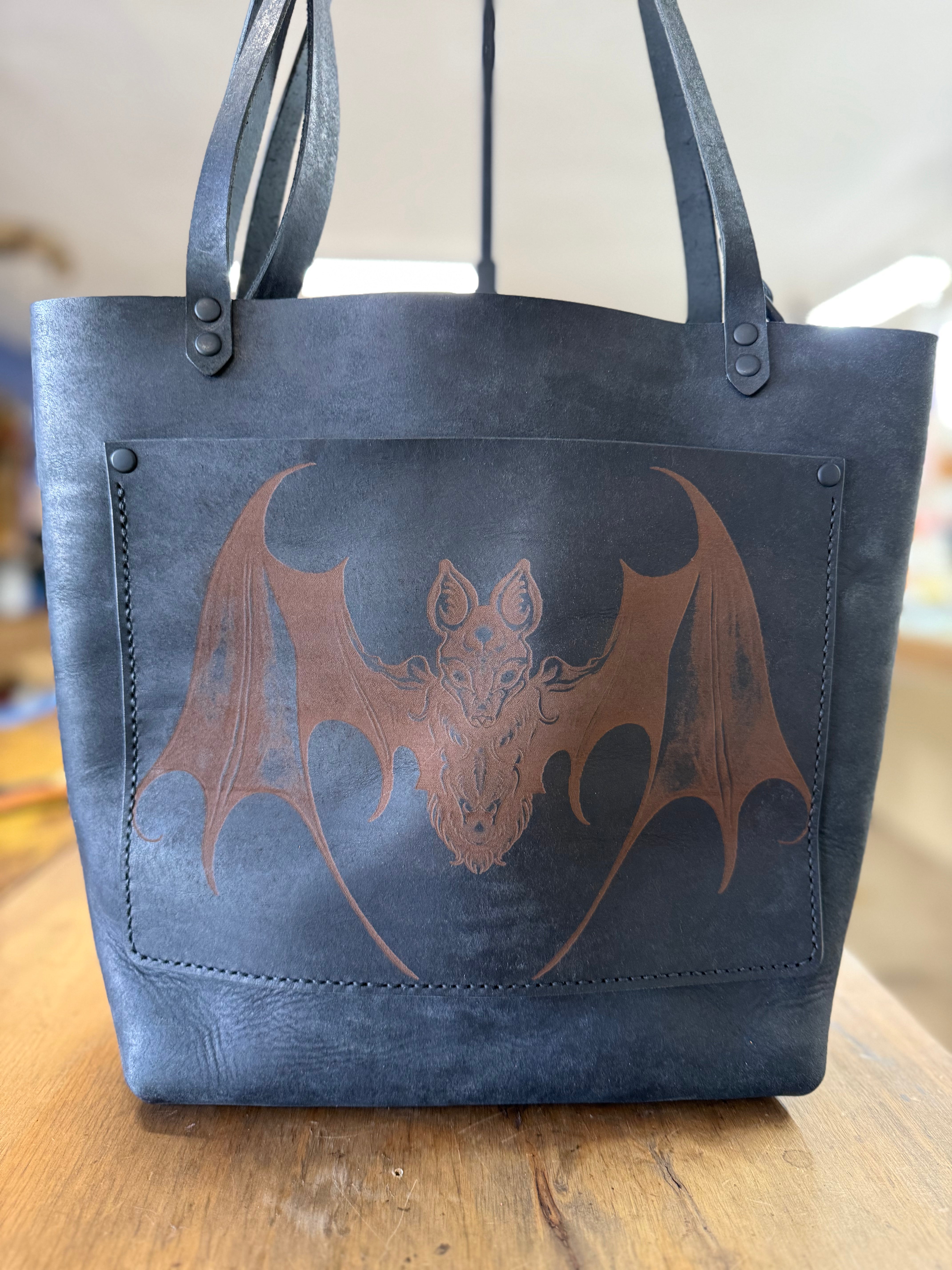 The Work Tote: Bat (ready to ship)