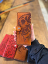 Bandita Wallet: Twin Skulls (ready to ship)