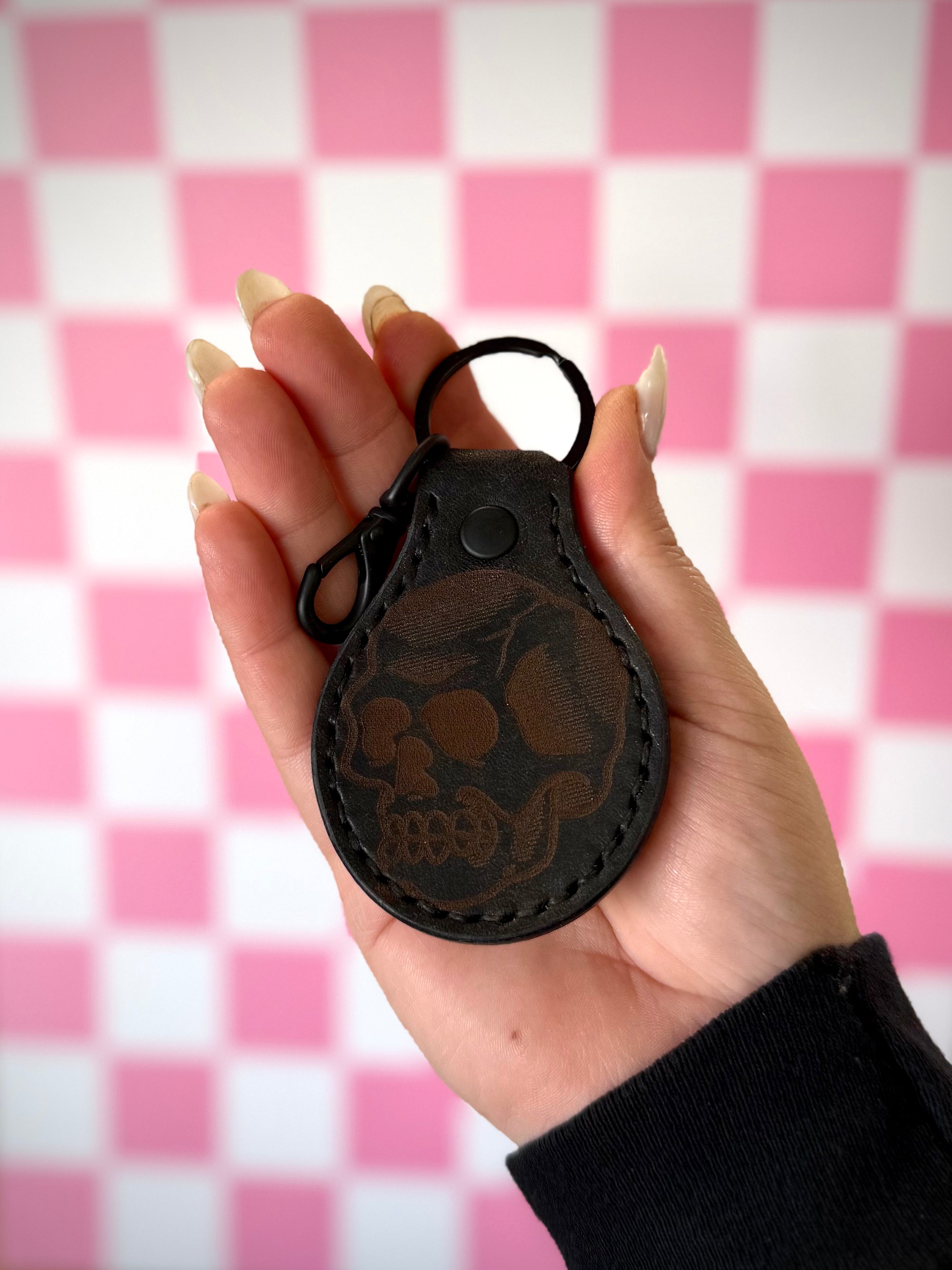Slow Ride Key Fob: Skull (ready to ship)