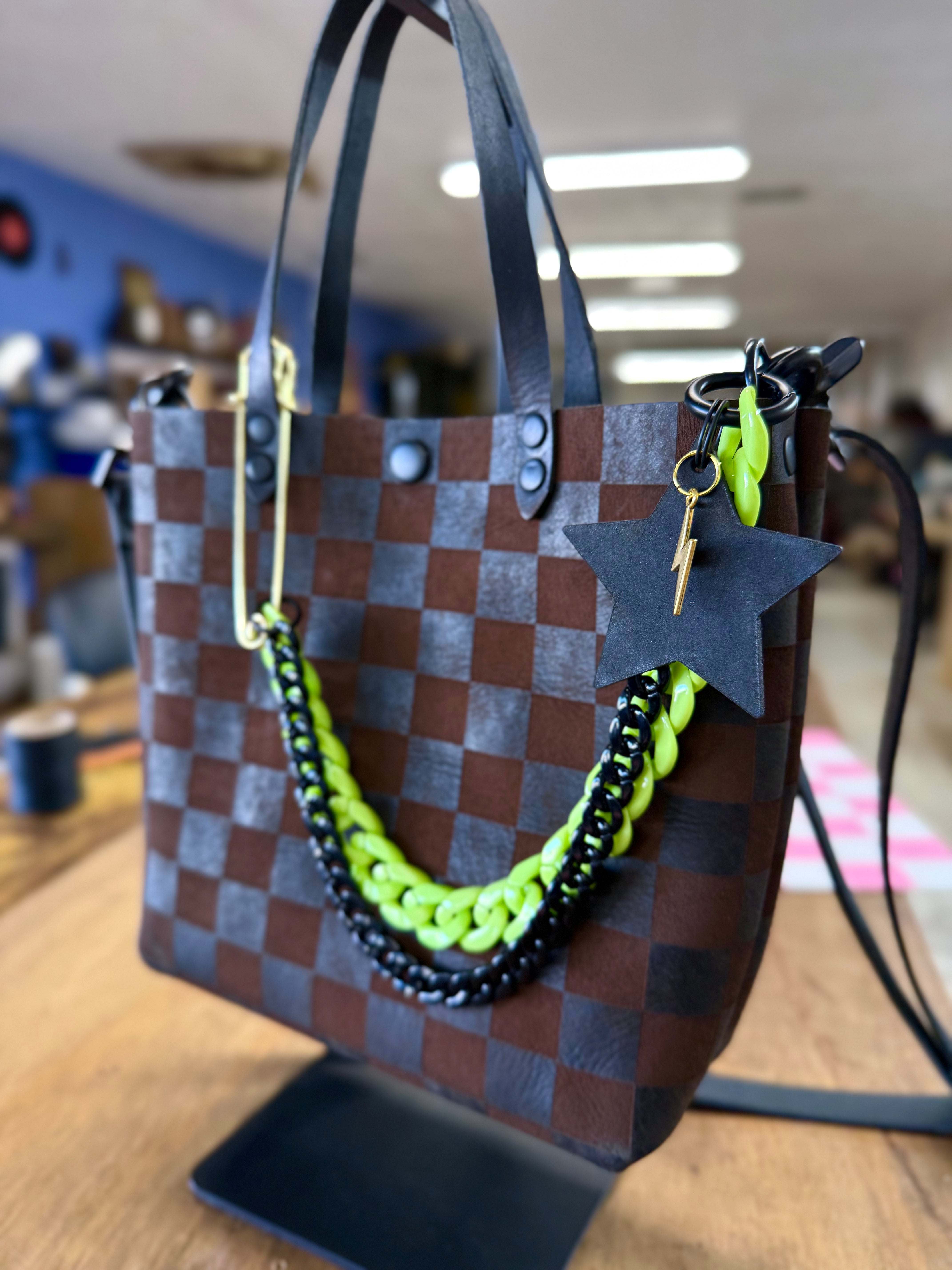 Bag Accessory: Neon Layered Chain