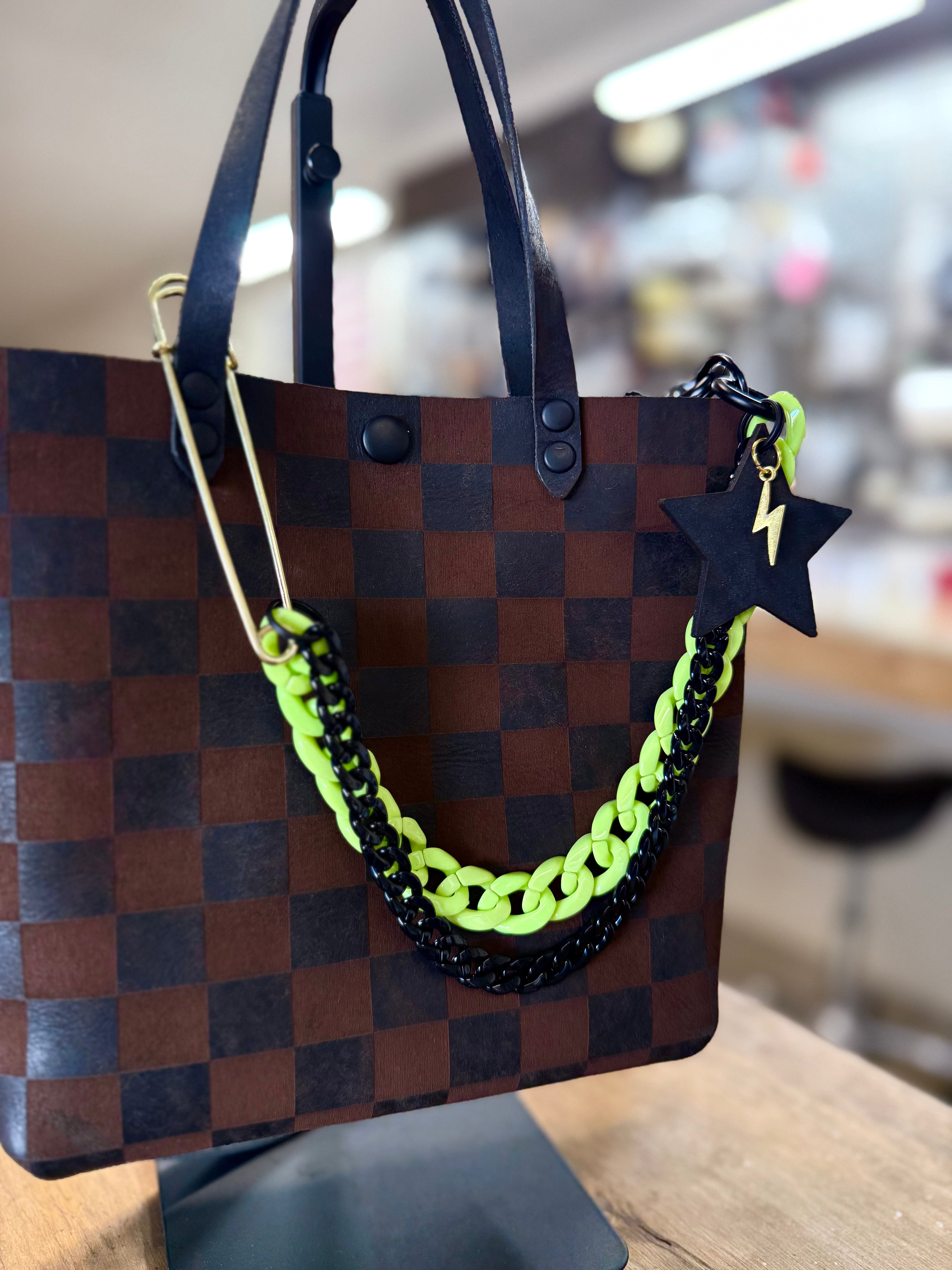 Bag Accessory: Neon Layered Chain