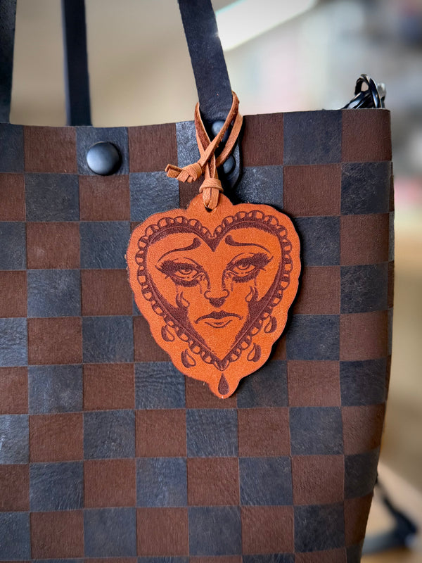 Bag Tag: Crying Heart