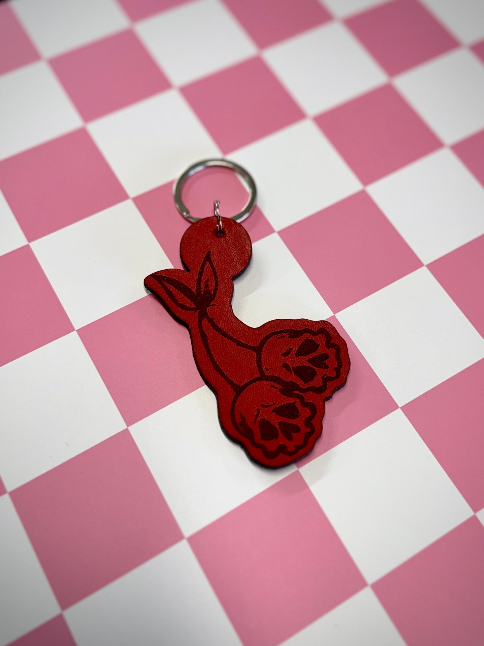 Keychain: Skull Cherries